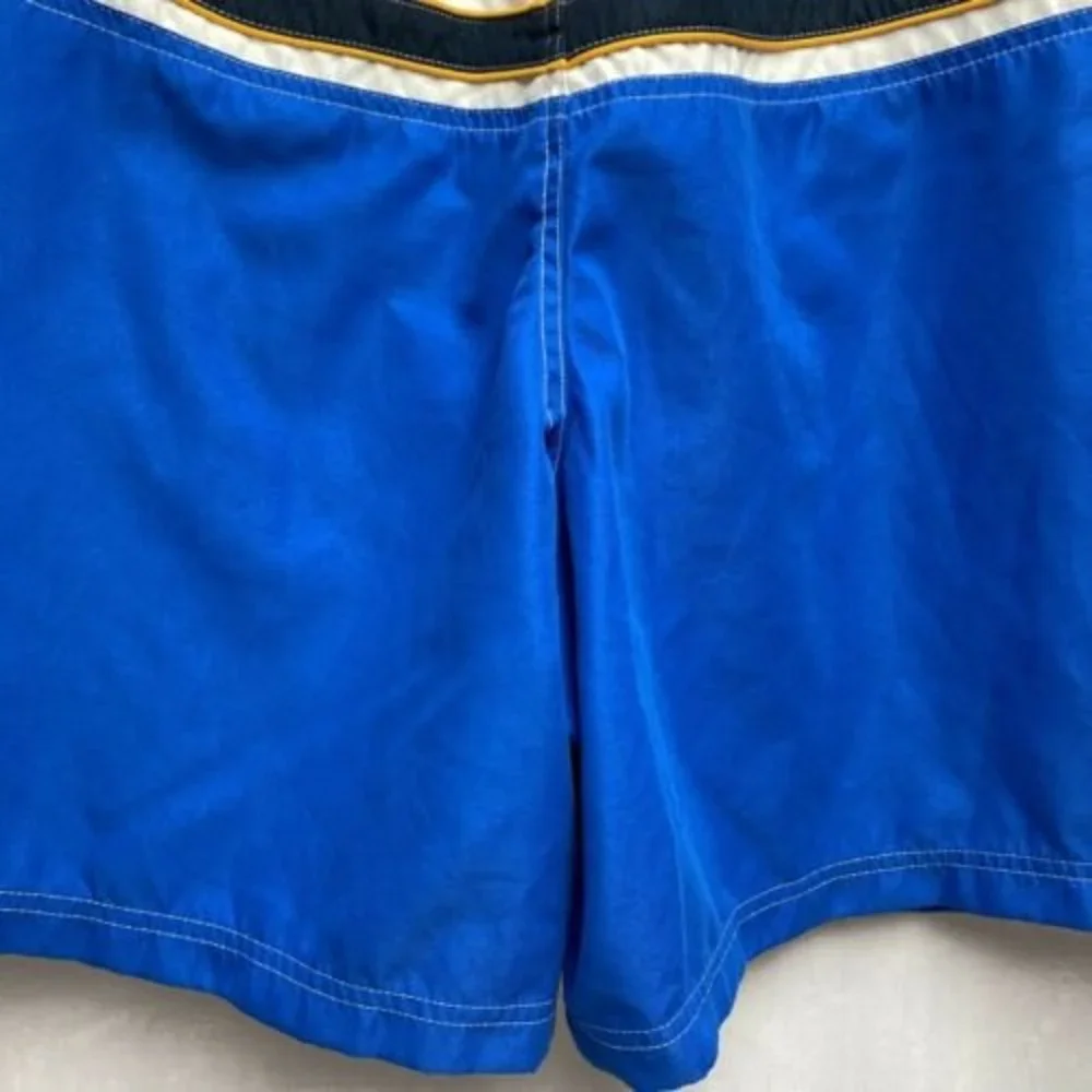 Islander XL mens swim trunks shorts suit blue white‎ & yellow